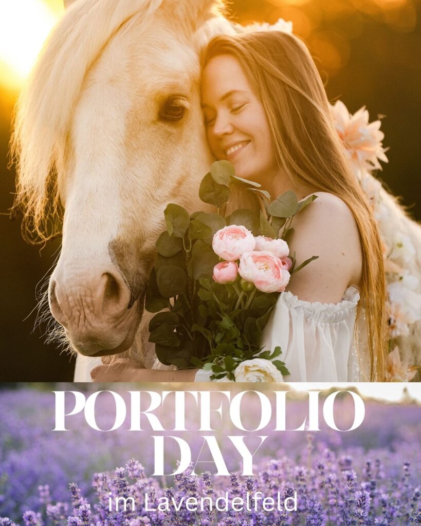 Portfolio Day im Lavendelfeld